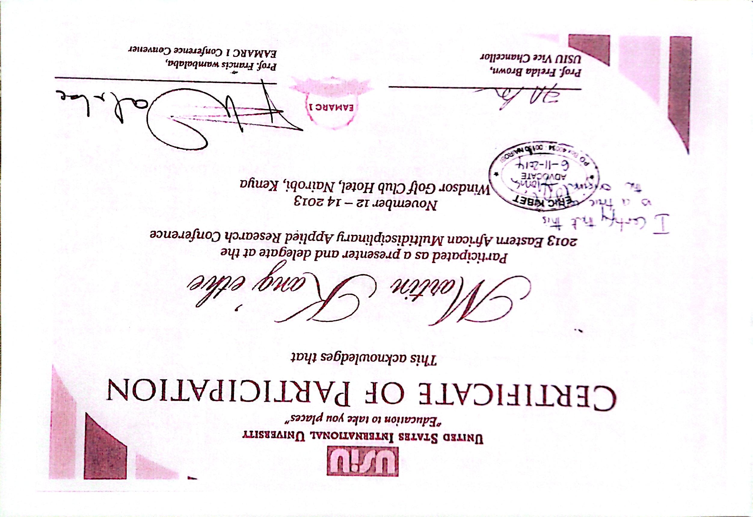 Certificate 5