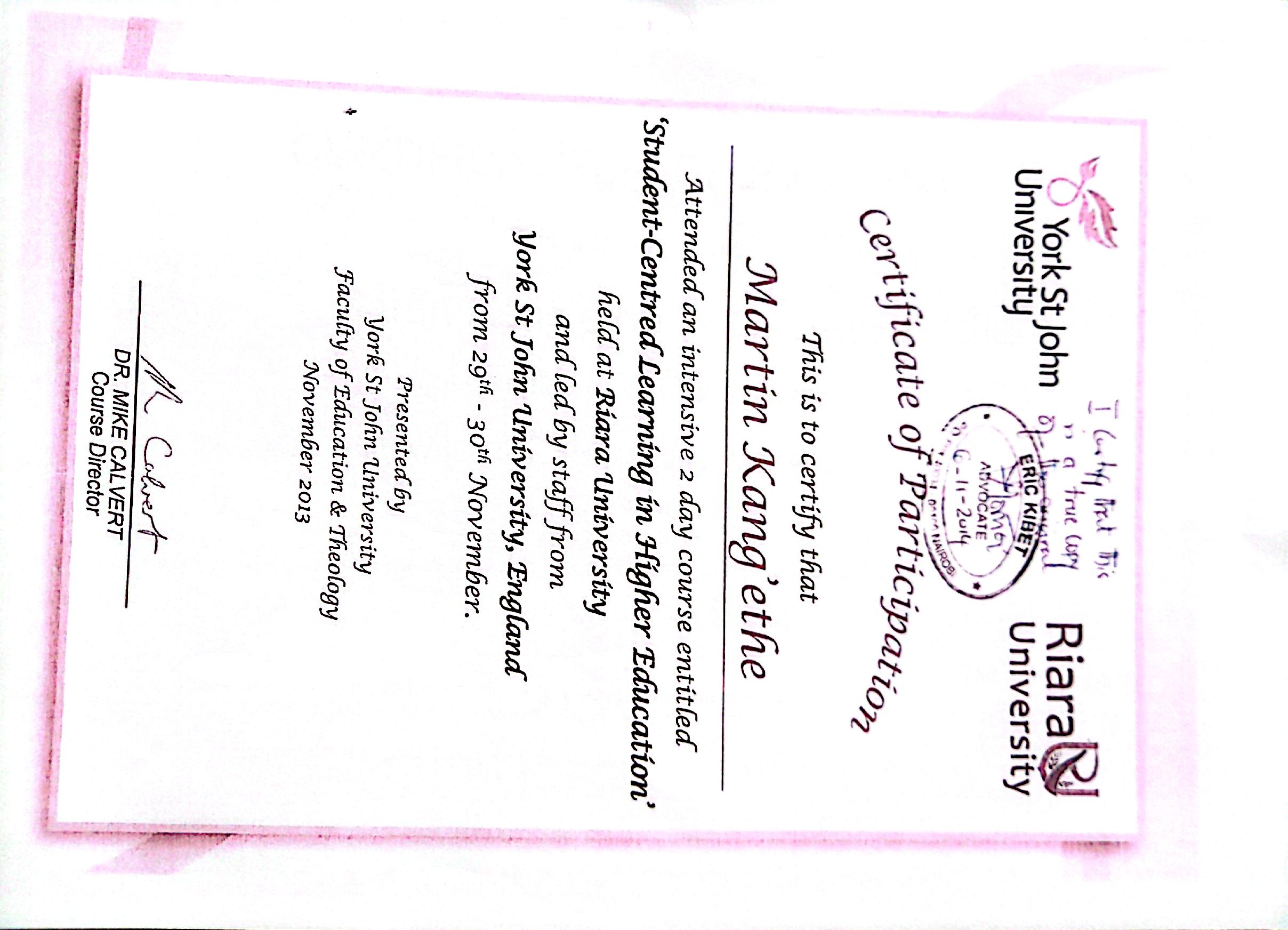 Certificate 5