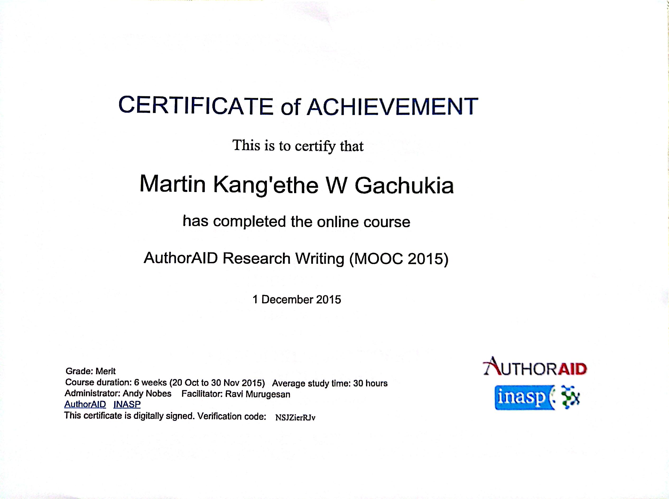 Certificate 5